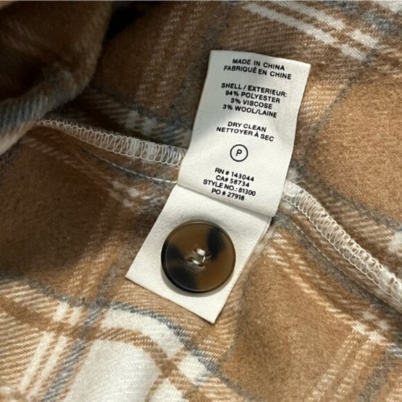 Avec Les Filles Plaid Shacket Flannel • Medium - Picture 4 of 8